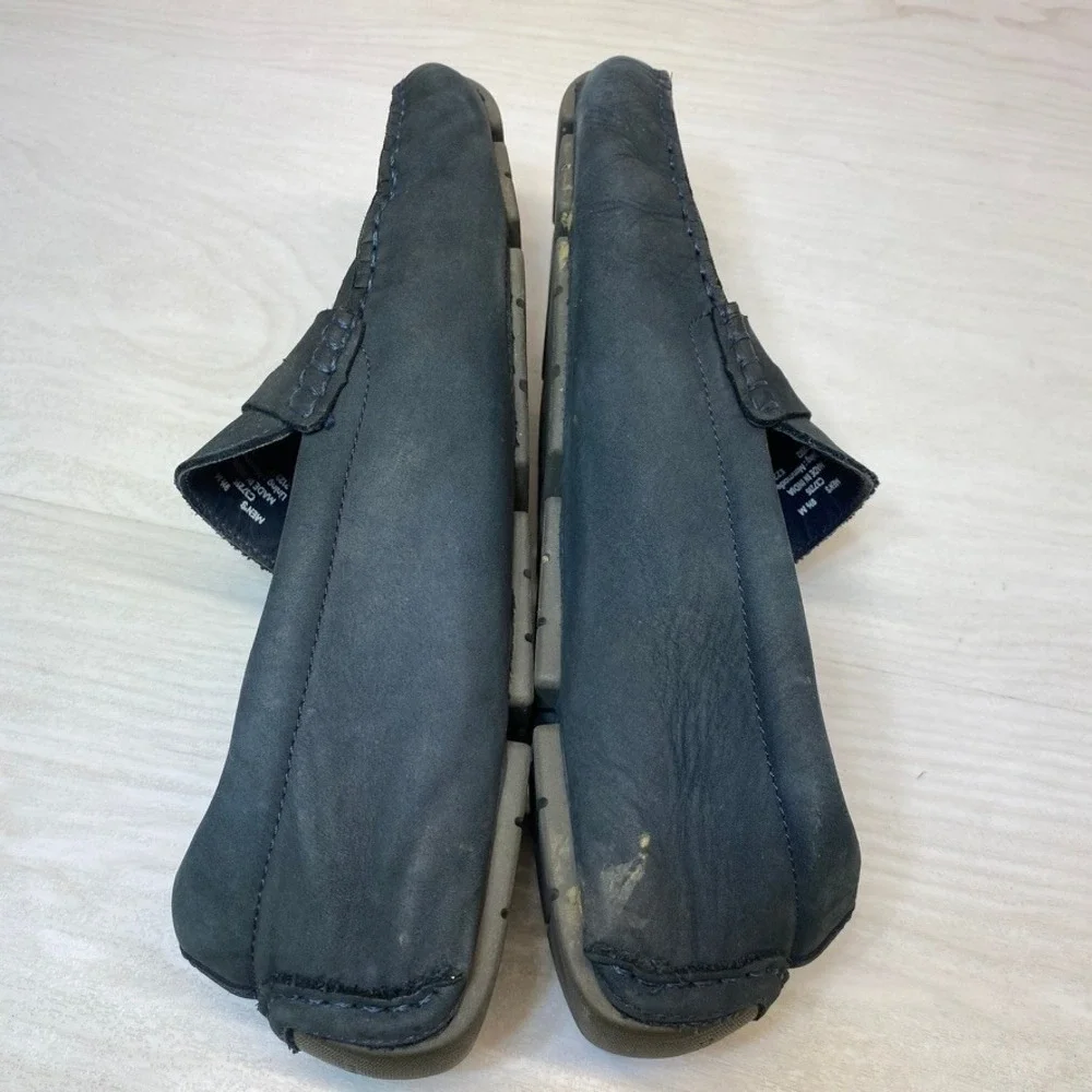 Cole Haan Mens 9.5 Penny Loafer Driver Moc Navy C37215 Casual Comfort Shoes